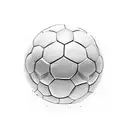 A soccer ball made up of computer code tattoo design idea