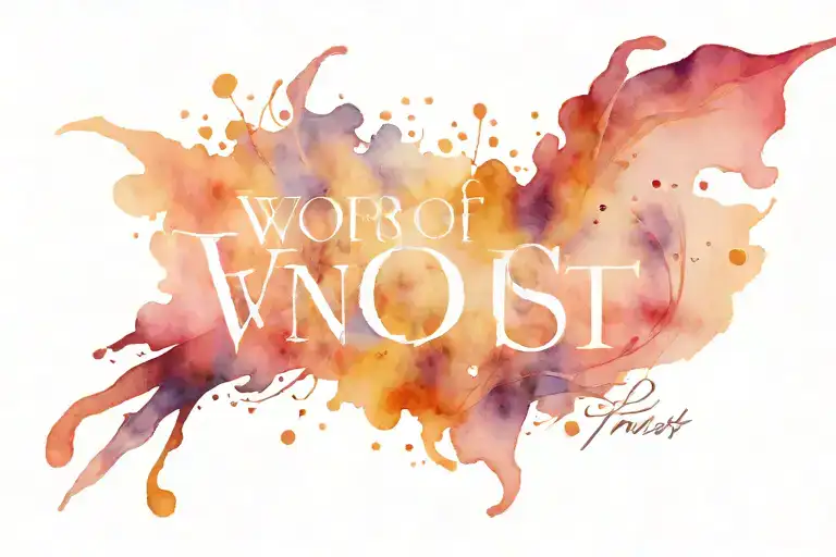 Word of Trust wand casting a spell tattoo design idea