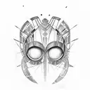 black Widow tattoo design idea