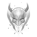 black Widow tattoo design idea