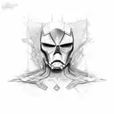 black Widow tattoo design idea