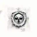 black Widow tattoo design idea