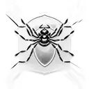 black Widow spider tattoo design idea