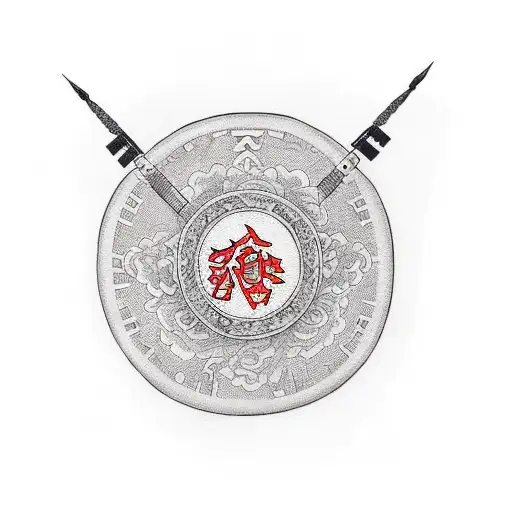 "Married to the Game" Old english font, money bag in the centre, $$$ tattoo design idea