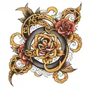 infinity loop tattoo design idea