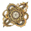 infinity loop tattoo design idea