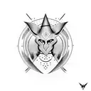 witchy tattoo design idea