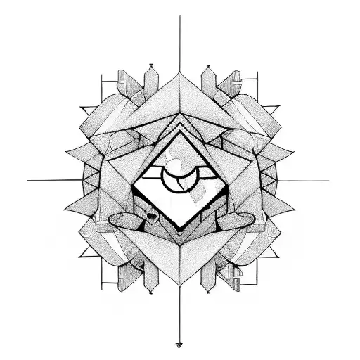 Computer hacker symbol and love tattoo design idea