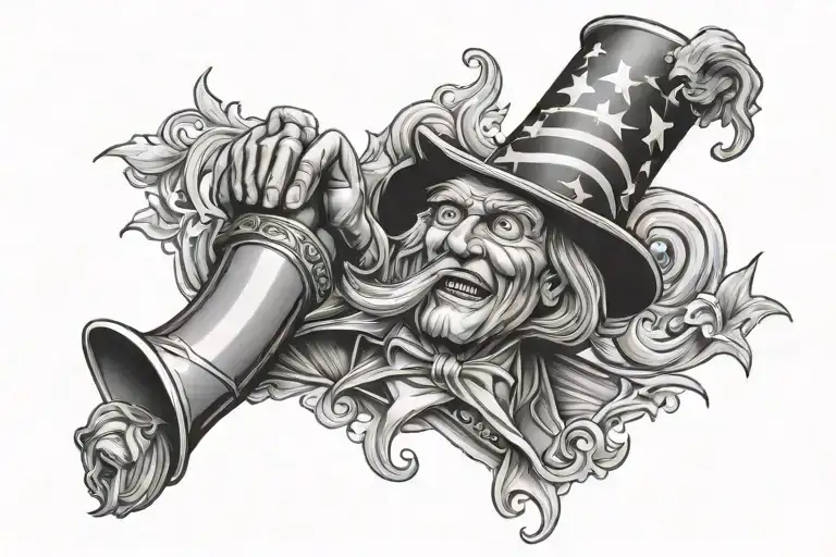 uncle sam we the people liberty bell   tattoo design idea