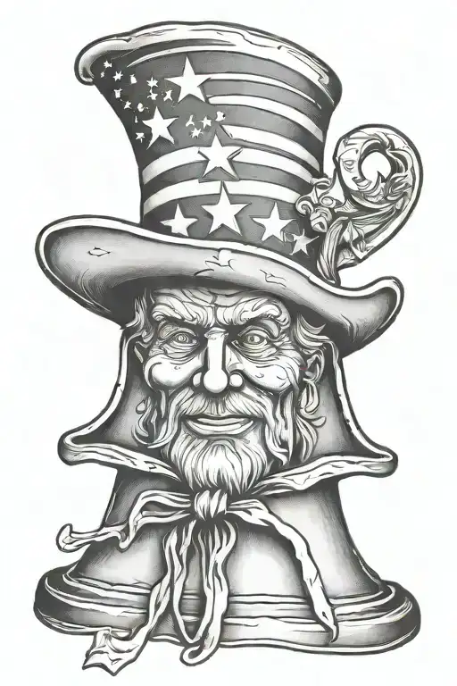 uncle sam we the people liberty bell   tattoo design idea