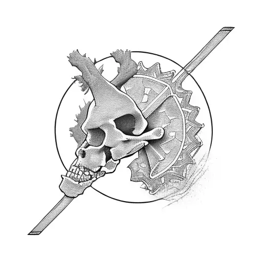  bmx life bones tattoo design idea