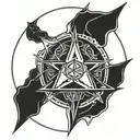 Nashville Tennessee tri star tattoo design idea