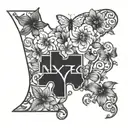 represent the state of Tennessee and my 3 daughters Kinsley, Reece, and Blake tattoo design idea