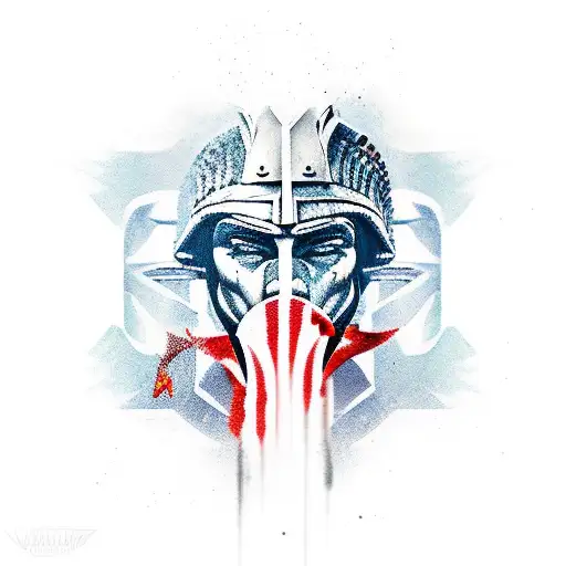 warrior fight kill spartan gladiator tattoo design idea