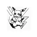 pikachu tattoo design idea
