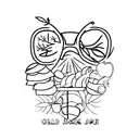 old school carton apple juice box tattoo design idea
