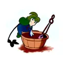 pascal with maui hook  tattoo design idea