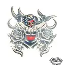 pinup devil woman tattoo design idea