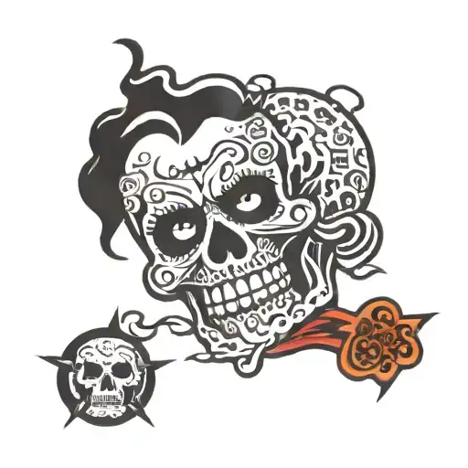 misfits static age crimson ghost tattoo design idea