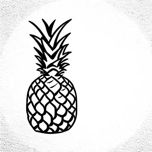 Pineapple tattoo design idea
