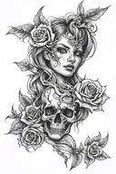 trauma represented tattoo design idea