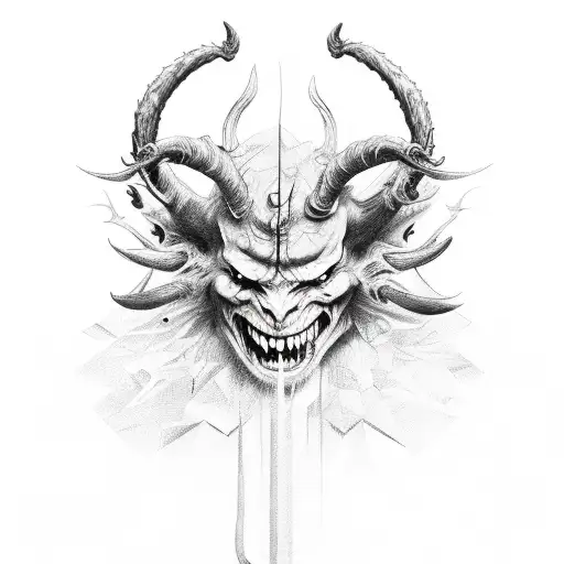 devil  tattoo design idea