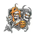 Geng Ghost Evolution tattoo design idea