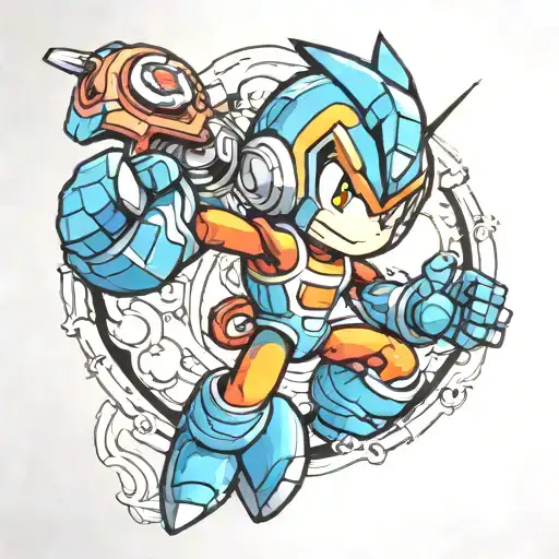 megaman tattoo design idea