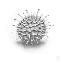 sea urchin tattoo design idea