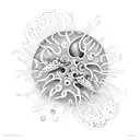 sea urchin tattoo design idea