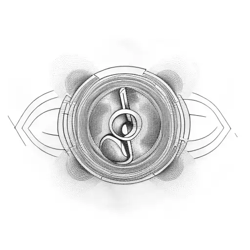 A tattoo design inspired by a funky music note intertwined with a film reel tattoo design idea