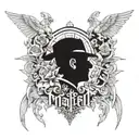 Mafia, hell and heaven tattoo design idea