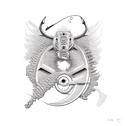 programming, the dates 06/22/1964 and 10/02/2018, heavy equipment, fishing and g tattoo design idea