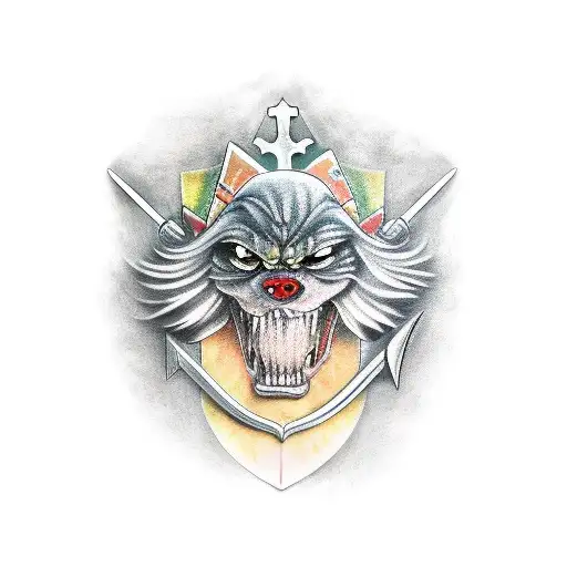 lugwig the holy blade tattoo design idea