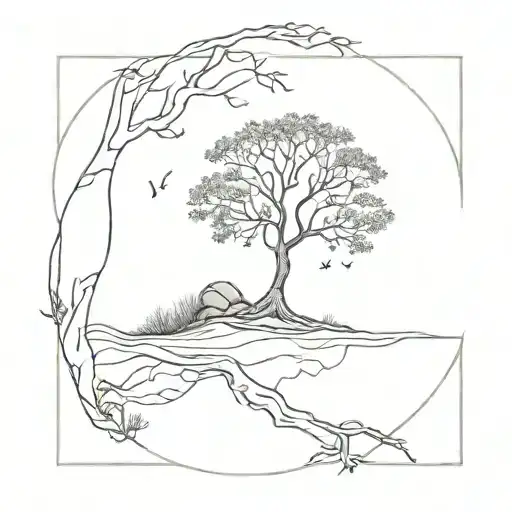 poison tree tattoo design idea