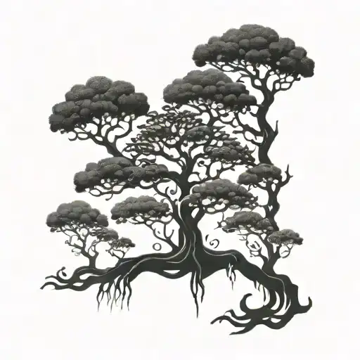 poison tree tattoo design idea