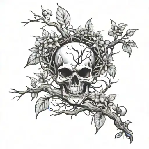 poison tree tattoo design idea