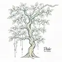 poison tree tattoo design idea