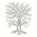 poison tree tattoo design idea