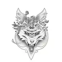 couple tattoo that is completed with an anime or nature theme tattoo design idea