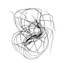 invisible string tattoo design idea