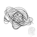 invisible string tattoo design idea