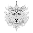 lion turtle tattoo design idea