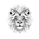 lion turtle tattoo design idea