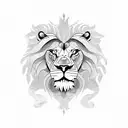 lion turtle tattoo design idea