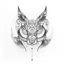 Design a tattoo that represents the balance between light and darkness tattoo design idea