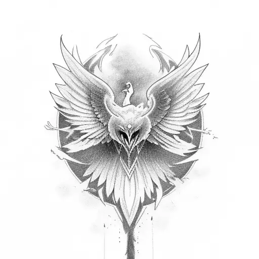 phoenix tattoo simple by A-Silent-Penguin on DeviantArt