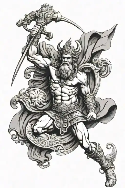 Greek god Ajax greek god tattoo design idea