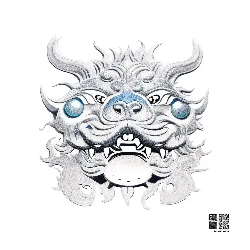 Foo Dog tattoo design idea