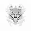 Foo Dog tattoo design idea